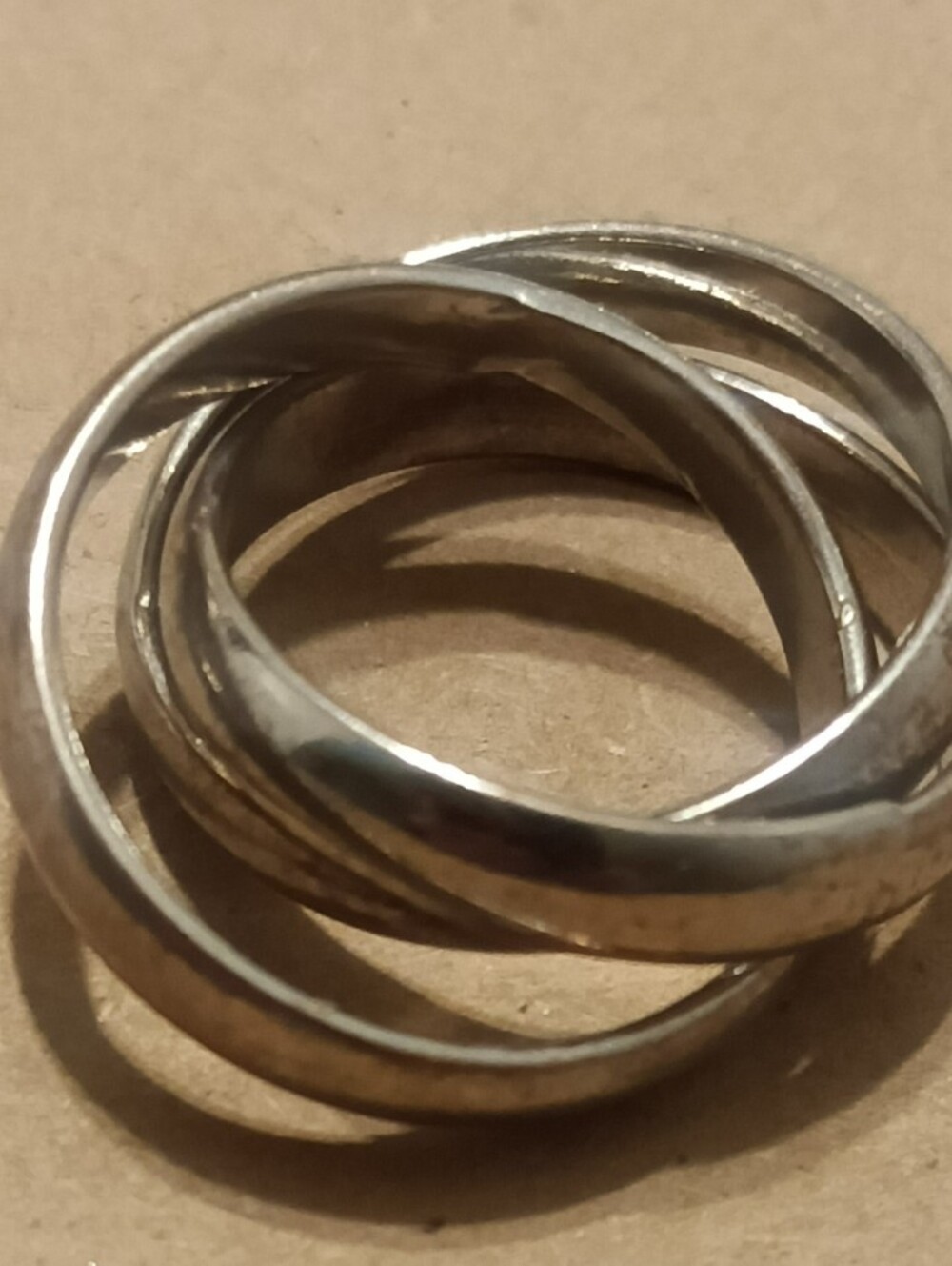 Classic Interlocking Band Ring - Silver